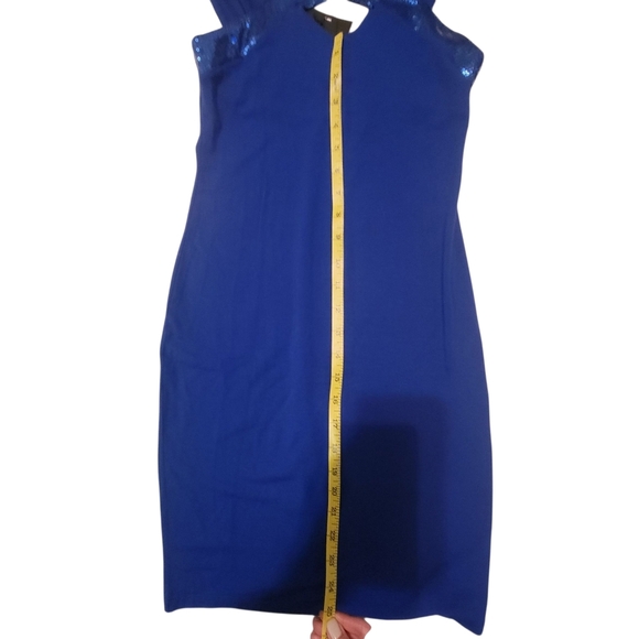 ASOS Bodycon Coquette Sequin Cutout Club Mini Dress NWT Size 6 - Picture 7 of 9